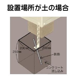 外土アンカー工事(設置場所が土の場合)*残土処分込み