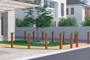 四国化成　高強度車止めポール　タフポール　Bタイプ