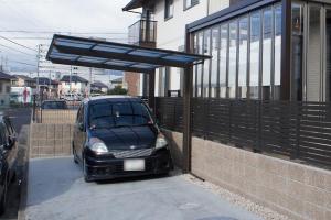 三重県伊賀市 Y様邸 リクシル フーゴF 1台用 カーポート 外構 車庫 駐車場