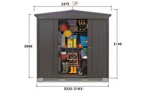 スチール物置　MN-DD2214　マツモト物置　施工費込み(オプションン別)　外構