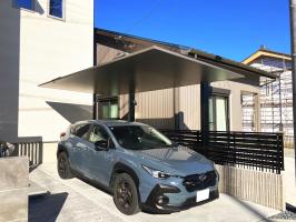 三重県桑名市　K様邸　リクシル(LIXIL) カーポートSC 1台用　駐車場　外構 車庫　ガレージ