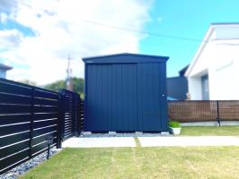 三重郡菰野町 F様邸 マツモト物置 MN-2218 施工費込み(オプションン別) 外構