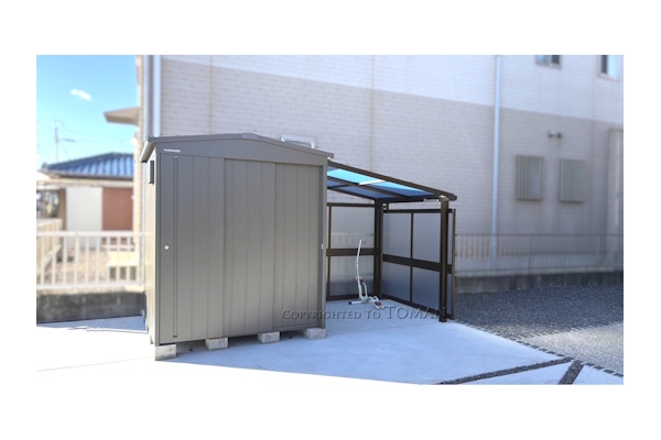 三重県津市　I様邸　マツモト物置　MN-TERRA1818-1K6S　PG　おしゃれ物置　