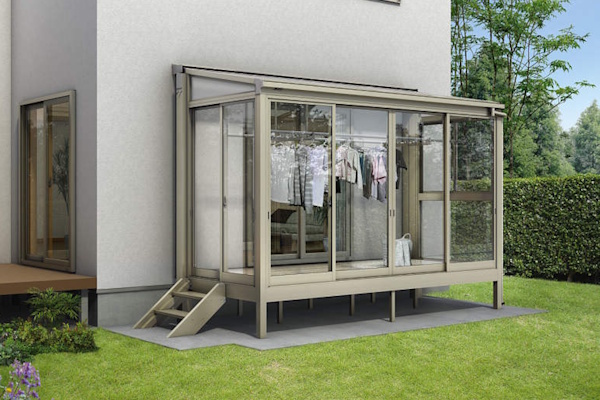 YKKap　ソラリア テラス囲い　スタンダード　床納まり フラット型　独立仕様　サンルーム