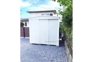 三重県津市　M様邸 　マツモト物置　MN-2214　GW色　デザイン物置　エクステリア　外構