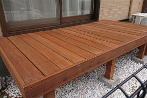 三重県四日市市 O様邸 　ウリンデッキ　天然木デッキ　ウッドデッキ　お庭　縁側