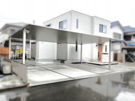 三重県川越町　H様邸　YKKap　カーポート　プレーンルーフ　3台用　外構　エクステリア