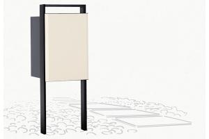 ユニソン　スマートキー搭載宅配ポスト　ヴィコスマートDB120　ポストなし　スタンドタイプ