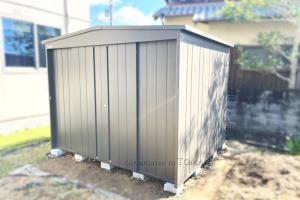 和歌山県西牟婁郡　M様邸　マツモト物置　MN-2622　PG色　物置　外構　お庭　ガーデン