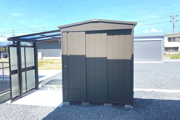 三重県四日市市　H様邸　マツモト物置　MN-TERRA1814　1K5S　PG色　エクステリア
