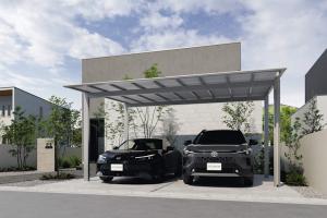 三協アルミ スカイリード【シャドークール】 シルバーポリカ　片側支持 (1台用)