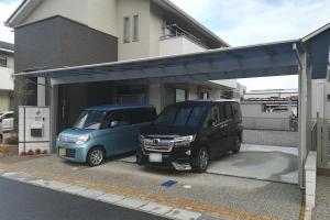三重県四日市市 C様邸 YKKap エフルージュトリプル 3台用カーポート 車庫 ガレージ 外構