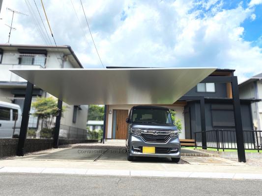 三重県鈴鹿市　O様邸　リクシル(LIXIL) カーポートSC 2台用　駐車場　車庫　外構