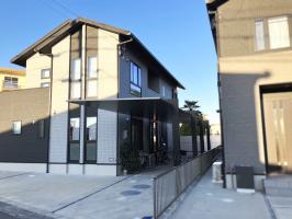 三重県四日市市　N様邸　リクシル(LIXIL) カーポートSC　縦2連棟　外構