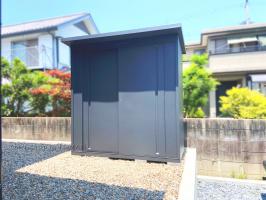 三重県三重郡　T様邸　マツモト物置　IVD-2　外構　物置　エクステリア　お庭