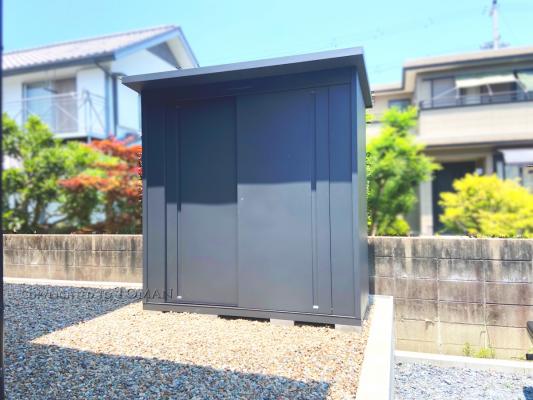 三重県三重郡　T様邸　マツモト物置　IVD-2　外構　物置　エクステリア　お庭