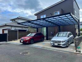 三重県四日市市　K様邸　四国化成　マイポートNext　3連棟　大型カーポート