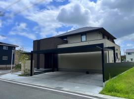 三重県松阪市　A様邸　三協アルミ　カーポート　FⅡ　エフツー　3台用