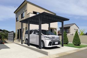 三協アルミ　カーポート　スカイリードZ　スタンダード　1台用　積雪100㎝仕様　両側支持タイプ