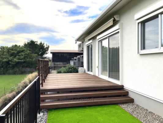 三重県川越町　K様邸 　ウリンデッキ　天然木デッキ　　ウッドデッキ　