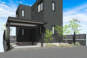 YKKap　ジーポートPro　900タイプ　1台用　柱4本　軒天パネルなし　耐積雪カーポート