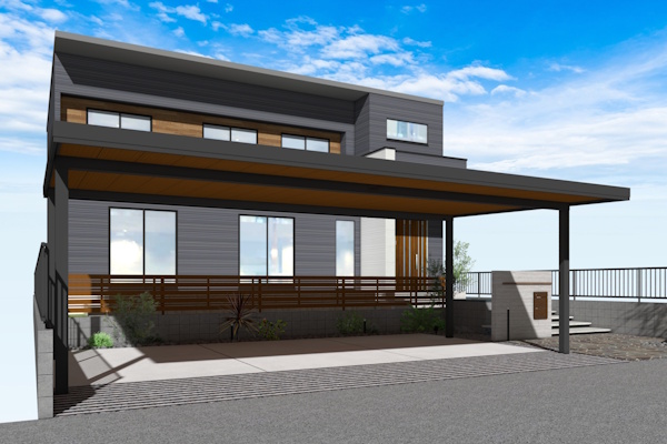 YKKap　ジーポートPro　900タイプ　3台用　柱4本　軒天パネルあり　耐積雪カーポート