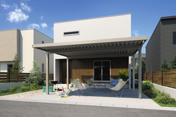 三協アルミ カーポート G1-R 基本タイプ 2台用(耐風圧・耐積雪仕様)