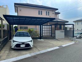 三重県桑名市　K様邸 四国化成　マイポートNextワイド　カーポート　2台用
