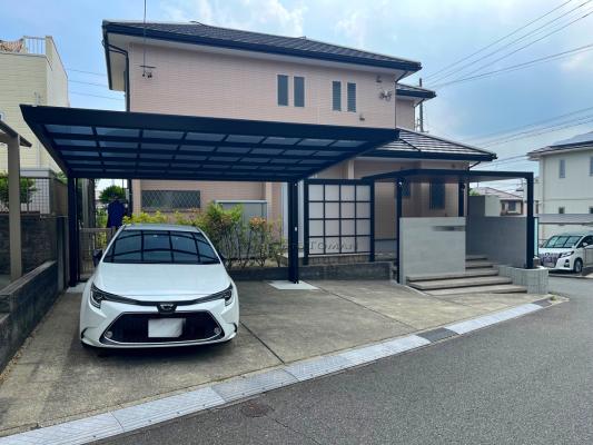 三重県桑名市　K様邸 四国化成　マイポートNextワイド　カーポート　2台用
