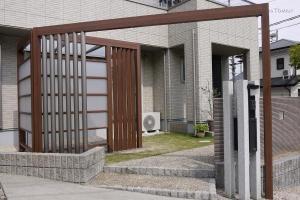 三重県桑名市 U様邸 　リクシルプラスG　Gスクリーン オーダーメイド　外構　エントランス