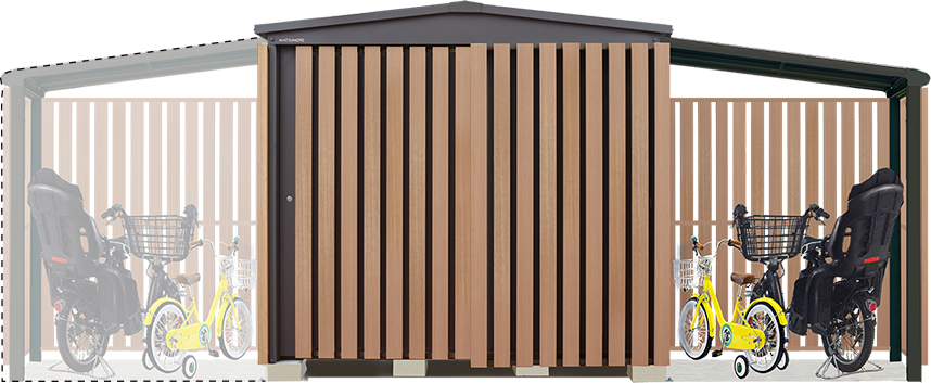 マツモト物置 GM-TERRA 2618 自転車置き場 洗濯干し 施工費込み